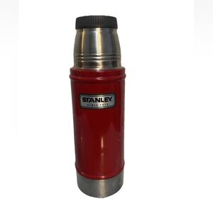 Stanley Cup Thermos Without Cup Lid Red 16 ounce Vacuum Bottle. Hot Cold